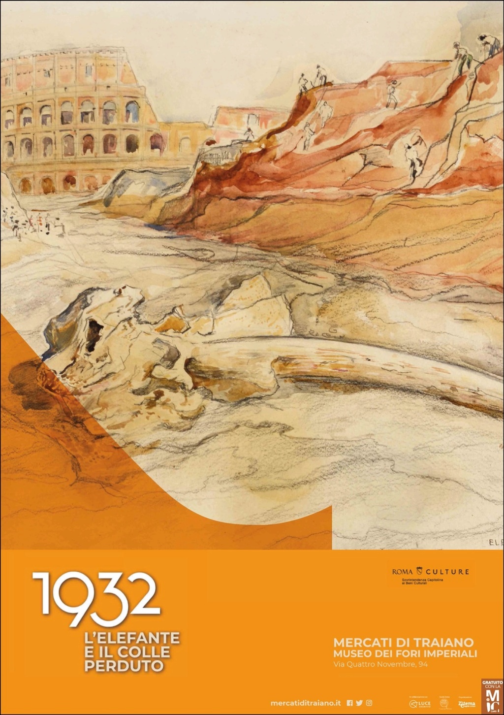 OmoGirando i Mercati di Traiano e la mostra 1932, l’elefante e il colle perduto - Roma, 18 dicembre Mercat10