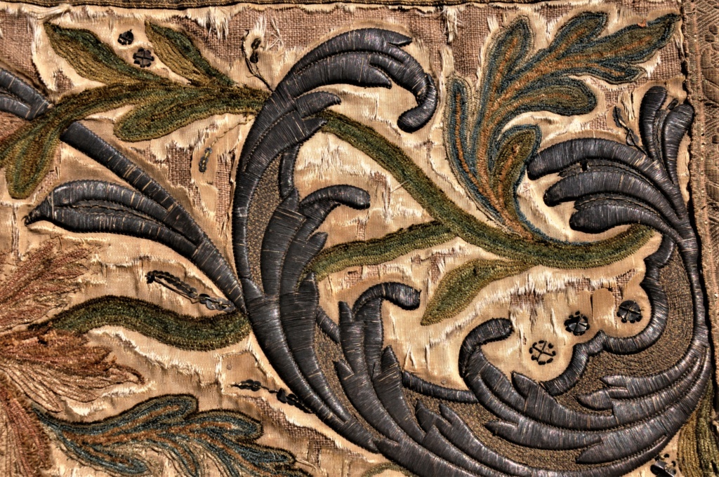 Tapisserie sur soie bandeau de 140 sur 30 cm Dsc_1145