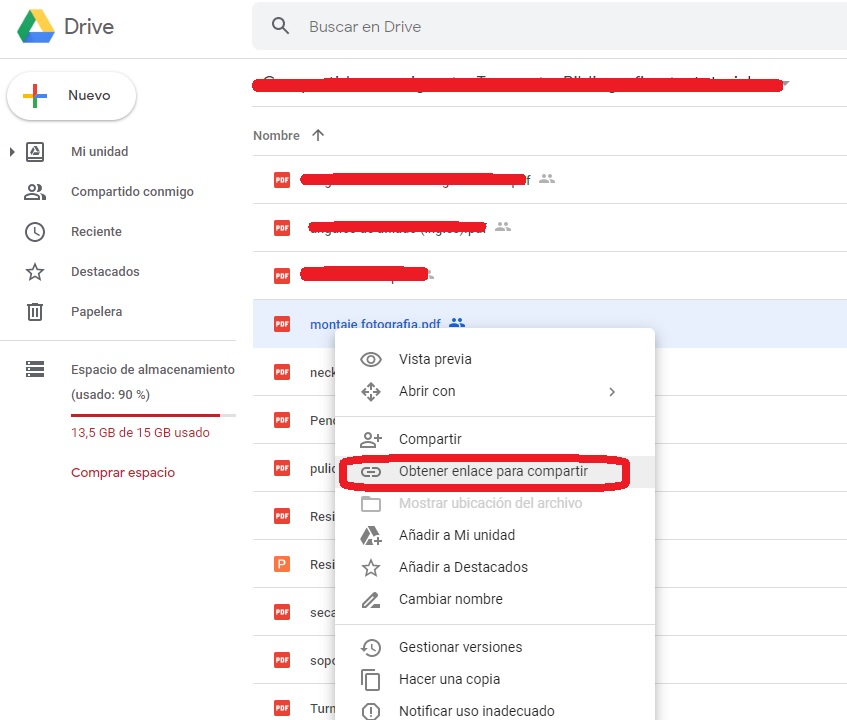 Insertar PDFs, videos, archivos grandes... Drive10