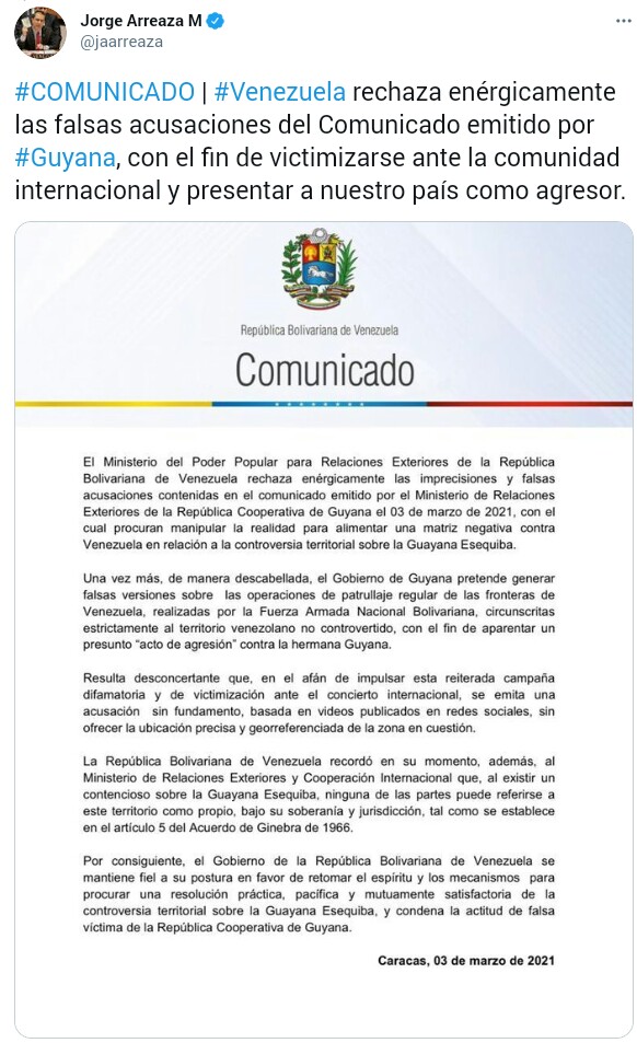 Territorio Esequibo: Zona en Reclamación. Disputa entre Venezuela y Guyana - Página 19 _2021041