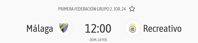 PRIMERA FEDERACION TEMPORADA 2023/2024 JORNADA 24 MALAGA CF-RECREATIVO (POST OFICIAL) 01382