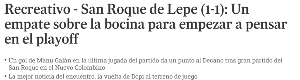 ASÍ VÉ LA PRENSA LOS PARTIDOS DEL RECREATIVO TEMPORADA 2022/2023 (POST OFICIAL) - Página 3 0282