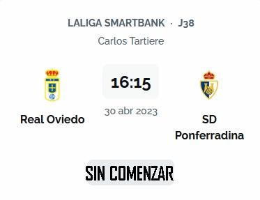 JORNADA 38 LIGA SMARTBANK 2022/2023 REAL OVIEDO-SD PONFERRADINA (POST OFICIAL) 03255