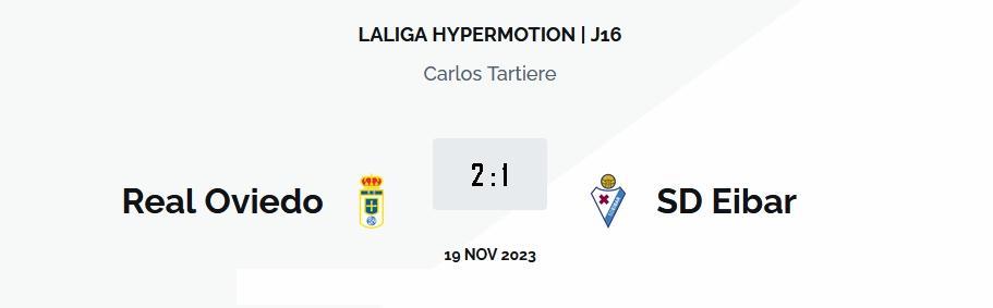 LIGA HYPERMOTION TEMPORADA 2023/2024 JORNADA 16 REAL OVIEDO-SD EIBAR (POST OFICIAL) 03419