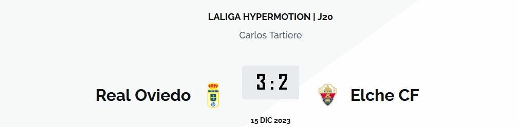 LIGA HYPERMOTION TEMPORADA 2023/2024 JORNADA 20 REAL OVIEDO-ELCHE CF (POST OFICIAL) 03459