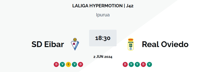 LIGA HYPERMOTION TEMPORADA 2023/2024 JORNADA 42 SD EIBAR-REAL OVIEDO (POST OFICIAL) 03640