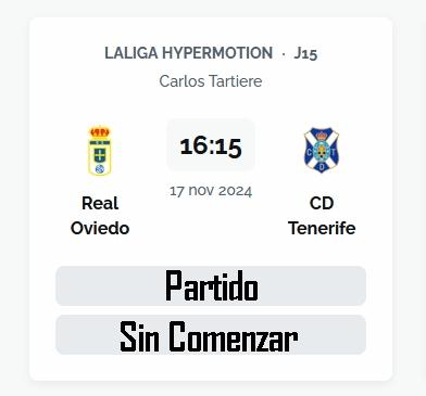 LIGA HYPERMOTION 2024/2025 JORNADA 15 REAL OVIEDO-CD TENERIFE (POST OFICIAL) 03806