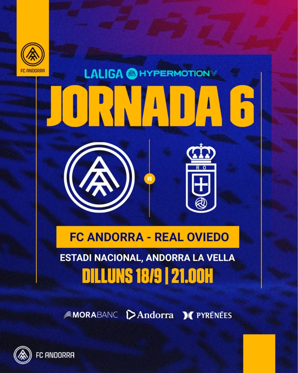 LIGA HYPERMOTION TEMPORADA 2023/2024 JORNADA 6 FC ANDORRA-REAL OVIEDO (POST OFICIAL) 05232