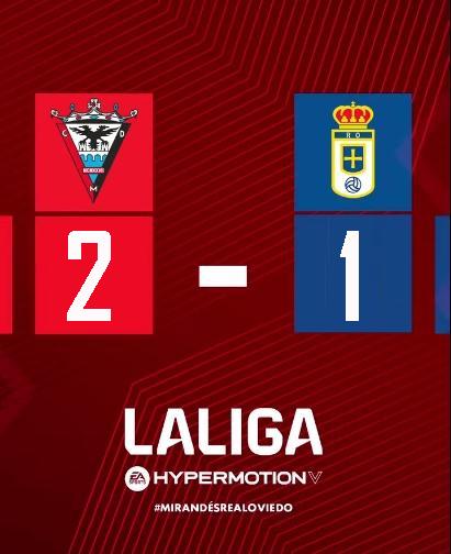 LIGA HYPERMOTION TEMPORADA 2023/2024 JORNADA 17 CD MIRANDÉS-REAL OVIEDO (POST OFICIAL) 05299