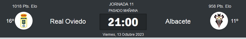 LIGA HYPERMOTION TEMPORADA 2023/2024 JORNADA 11 REAL OVIEDO-ALBACETE BALOMPIE (POST OFICIAL) 06264