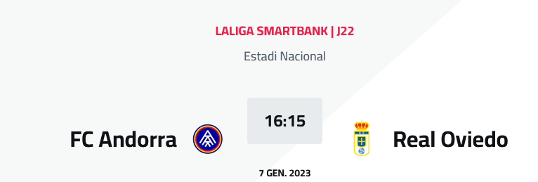 JORNADA 22 LIGA SMARTBANK 2022/2023 FC ANDORRA-REAL OVIEDO (POST OFICIAL) 0668