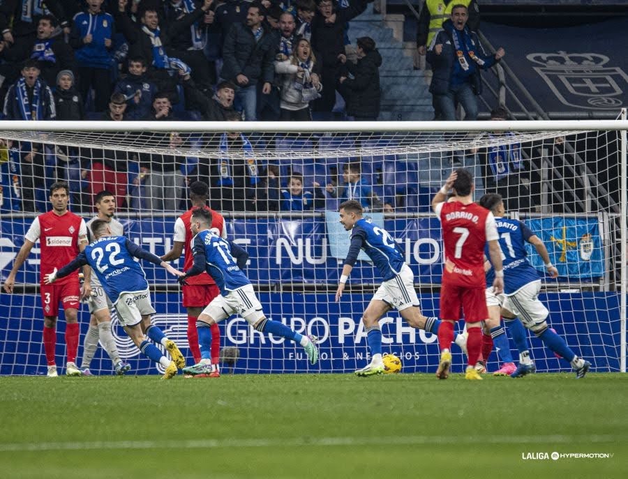 LIGA HYPERMOTION TEMPORADA 2023/2024 JORNADA 22 REAL OVIEDO-SD AMOREBIETA (POST OFICIAL) 07256