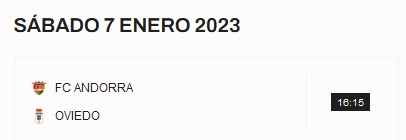 JORNADA 22 LIGA SMARTBANK 2022/2023 FC ANDORRA-REAL OVIEDO (POST OFICIAL) 0867