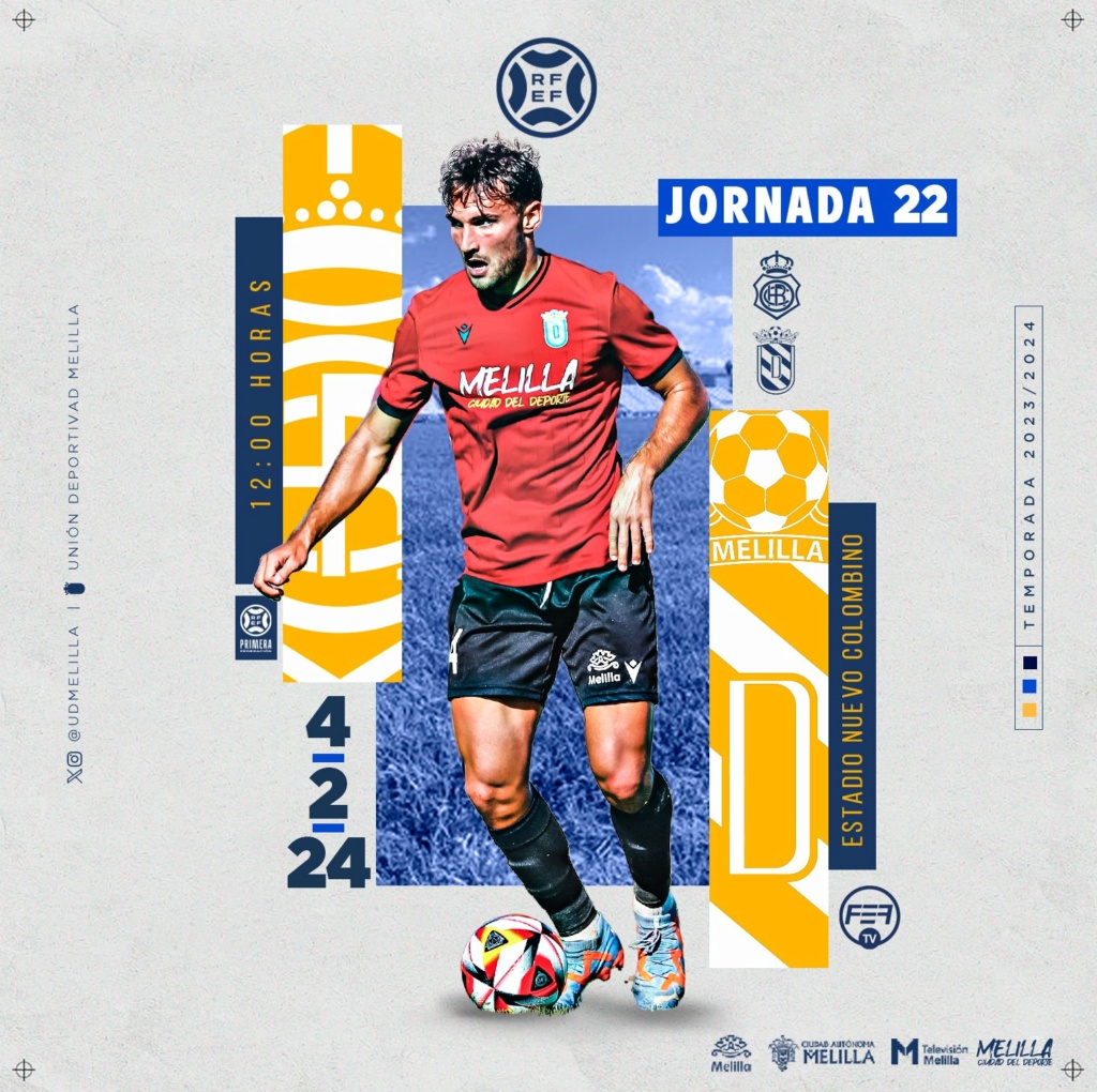 PRIMERA FEDERACION TEMPORADA 2023/2024 JORNADA 22 RECREATIVO-UD MELILLA (POST OFICIAL) 09301