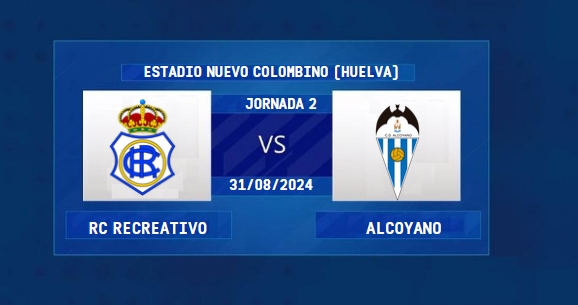 PRIMERA FEDERACION 2024/2025 JORNADA 2 RECREATIVO-CD ALCOYANO (POST OFICIAL) 103103