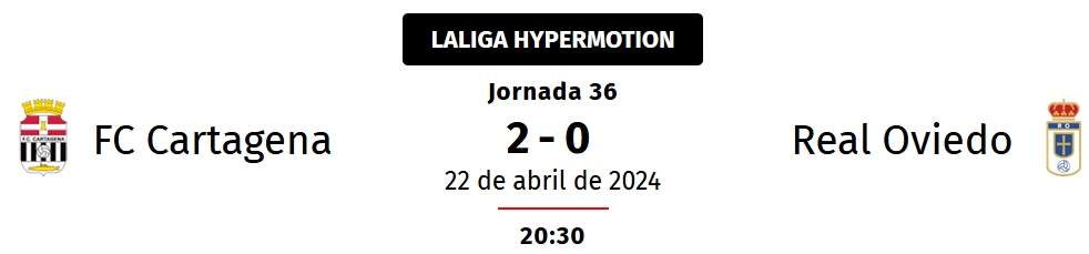 LIGA HYPERMOTION TEMPORADA 2023/2024 JORNADA 36 FC CARTAGENA-REAL OVIEDO (POST OFICIAL) 10374