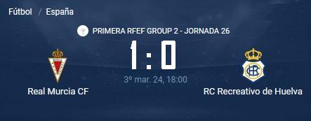 PRIMERA FEDERACION TEMPORADA 2023/2024 JORNADA 26 REAL MURCIA CF-RECREATIVO (POST OFICIAL) - Página 2 10624