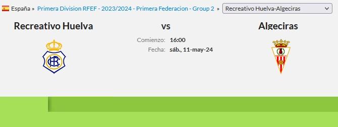 PRIMERA FEDERACION TEMPORADA 2023/2024 JORNADA 36 RECREATIVO-ALGECIRAS CF (POST OFICIAL) 10641