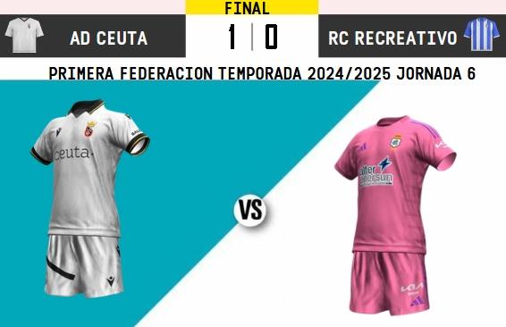 PRIMERA FEDERACION 2024/2025 JORNADA 6 AD CEUTA FC-RECREATIVO (POST OFICIAL) 12030