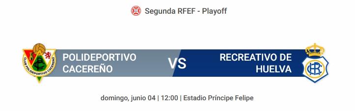 TEMPORADA 2022/2023 PLAY OFF ASCENSO A PRIMERA RFEF FINAL IDA CLUB POLIDEPORTIVO CACEREÑO-RECREATIVO (POST OFICIAL) 12145