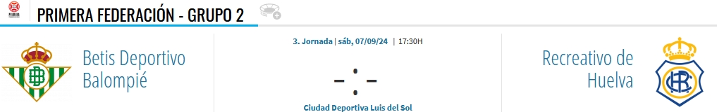 PRIMERA FEDERACION 2024/2025 JORNADA 3 BETIS DEPORTIVO BALOMPIE-RECREATIVO(POST OFICIAL) 16317