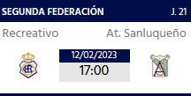 2ª RFEF GRUPO IV TEMPORADA 2022/2023 JORNADA 21 RECREATIVO-ATLETICO SANLUQUEÑO CF (POST OFICIAL) 1770