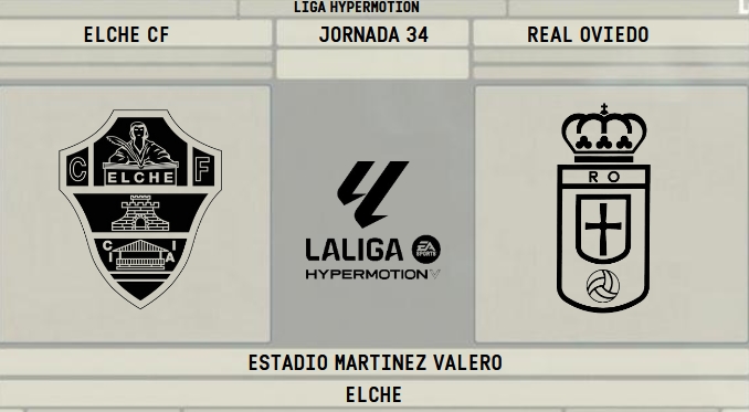 LIGA HYPERMOTION TEMPORADA 2023/2024 JORNADA 34 ELCHE CF-REAL OVIEDO (POST OFICIAL) 18289