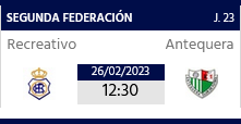 2ª RFEF GRUPO IV TEMPORADA 2022/2023 JORNADA 23 RECREATIVO-ANTEQUERA CF (POST OFICIAL) 1981