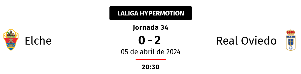 LIGA HYPERMOTION TEMPORADA 2023/2024 JORNADA 34 ELCHE CF-REAL OVIEDO (POST OFICIAL) 20180