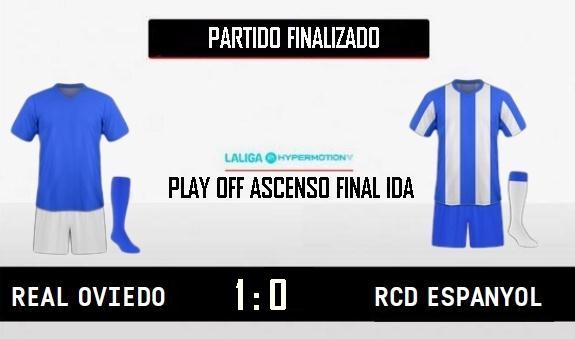 LIGA HYPERMOTION TEMPORADA 2023/2024 PLAY OFF ASCENSO A PRIMERA DIVISION FINAL IDA REAL OVIEDO-RCD ESPANYOL (POST OFICIAL) 20283