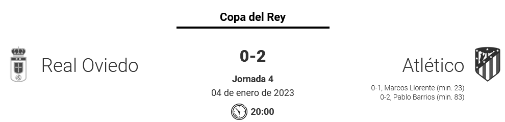 1 / 16º  COPA DEL REY TEMPORADA 2022/2023 REAL OVIEDO-CLUB ATLETICO MADRID (POST OFICIAL) 2149