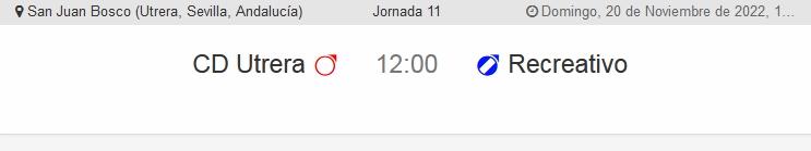 2ª RFEF GRUPO IV TEMPORADA 2022/2023 JORNADA 11 CD UTRERA-RECREATIVO (POST OFICIAL) 2441