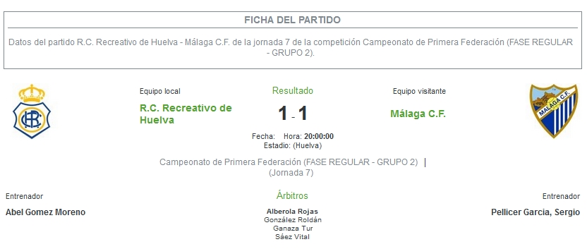 PRIMERA FEDERACION TEMPORADA 2023/2024 JORNADA 7 RECREATIVO-MALAGA CF (POST OFICIAL) - Página 2 27130