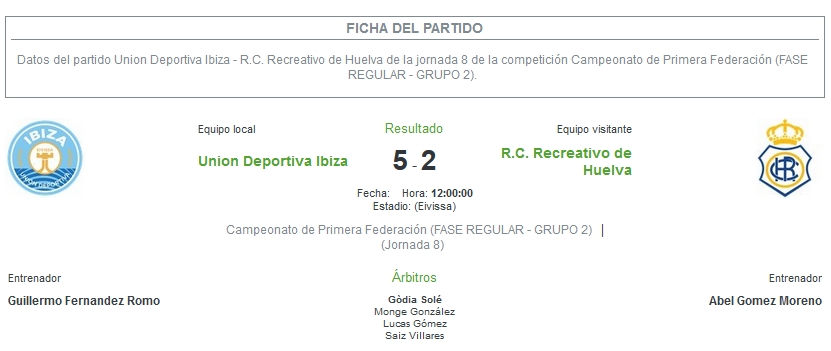 PRIMERA FEDERACION TEMPORADA 2023/2024 JORNADA 8 UD IBIZA-EIVISSA-RECREATIVO (POST OFICIAL) 29113