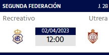 2ª RFEF GRUPO IV TEMPORADA 2022/2023 JORNADA 28 RECREATIVO-CD UTRERA (POST OFICIAL) 2965