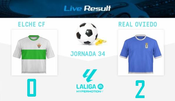 LIGA HYPERMOTION TEMPORADA 2023/2024 JORNADA 34 ELCHE CF-REAL OVIEDO (POST OFICIAL) 35160