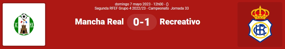 2ª RFEF GRUPO IV TEMPORADA 2022/2023 JORNADA 33 ATLETICO MANCHA REAL-RECREATIVO (POST OFICIAL) 3573