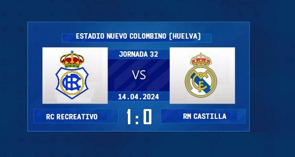 PRIMERA FEDERACION TEMPORADA 2023/2024 JORNADA 32 RECREATIVO-REAL MADRID CASTILLA (POST OFICIAL) 37146