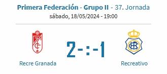 PRIMERA FEDERACION TEMPORADA 2023/2024 JORNADA 37 CLUB RECREATIVO GRANADA-RECREATIVO (POST OFICIAL) - Página 2 38158