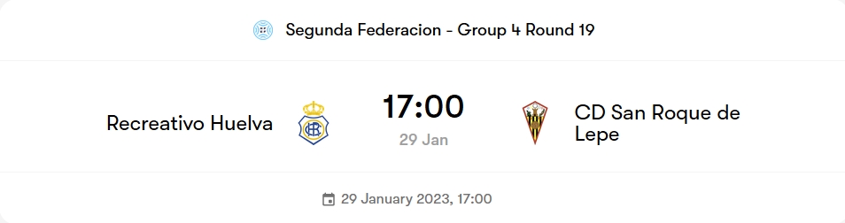 2ª RFEF GRUPO IV TEMPORADA 2022/2023 JORNADA 19 RECREATIVO-CD SAN ROQUE LEPE (POST OFICIAL) 4242