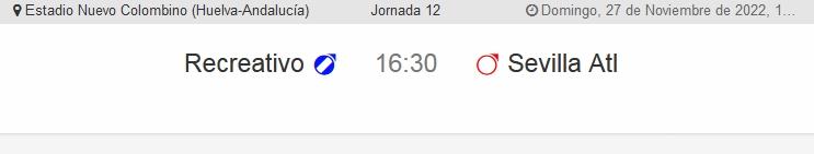 2ª RFEF GRUPO IV TEMPORADA 2022/2023 JORNADA 12 RECREATIVO-SEVILLA ATLETICO (POST OFICIAL) 4325