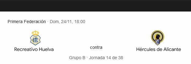 PRIMERA FEDERACION 2024/2025 JORNADA 14 RECREATIVO-HERCULES ALICANTE CF (POST OFICIAL) 44177