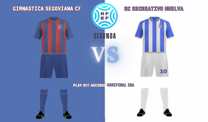 TEMPORADA 2022/2023 PLAY OFF ASCENSO A PRIMERA RFEF SEMIFINAL IDA GIMNASTICA SEGOVIA CF-RECREATIVO (POST OFICIAL) 4461