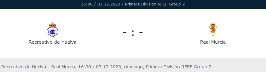 PRIMERA FEDERACION TEMPORADA 2023/2024 JORNADA 15 RECREATIVO-REAL MURCIA CF (POST OFICIAL) 4595