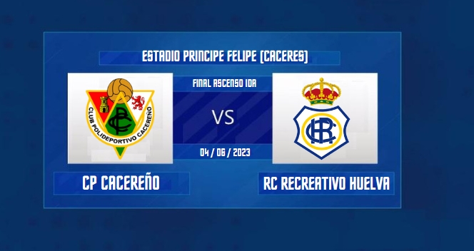 TEMPORADA 2022/2023 PLAY OFF ASCENSO A PRIMERA RFEF FINAL IDA CLUB POLIDEPORTIVO CACEREÑO-RECREATIVO (POST OFICIAL) 4966