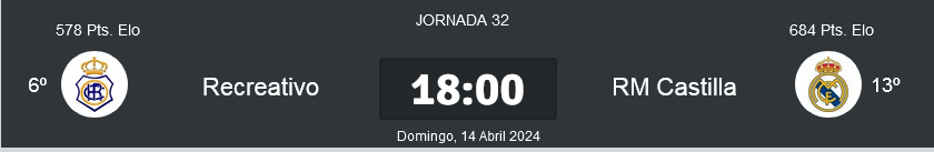 PRIMERA FEDERACION TEMPORADA 2023/2024 JORNADA 32 RECREATIVO-REAL MADRID CASTILLA (POST OFICIAL) 5440