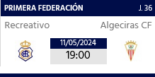 PRIMERA FEDERACION TEMPORADA 2023/2024 JORNADA 36 RECREATIVO-ALGECIRAS CF (POST OFICIAL) 5639