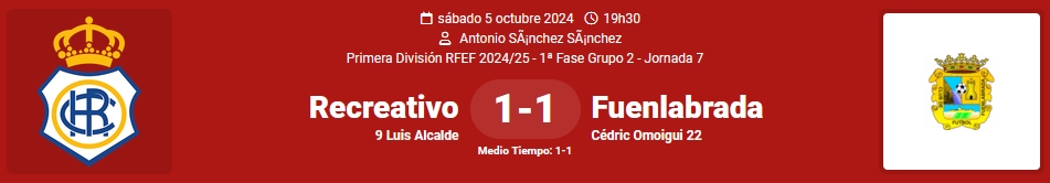 PRIMERA FEDERACION 2024/2025 JORNADA 7 RECREATIVO-CF FUENLABRADA (POST OFICIAL) 67100