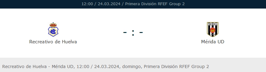 PRIMERA FEDERACION TEMPORADA 2023/2024 JORNADA 29 RECREATIVO-AD MERIDA (POST OFICIAL) 7164