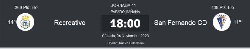 PRIMERA FEDERACION TEMPORADA 2023/2024 JORNADA 10 RECREATIVO-SAN FERNANDO CDI (POST OFICIAL) 7713